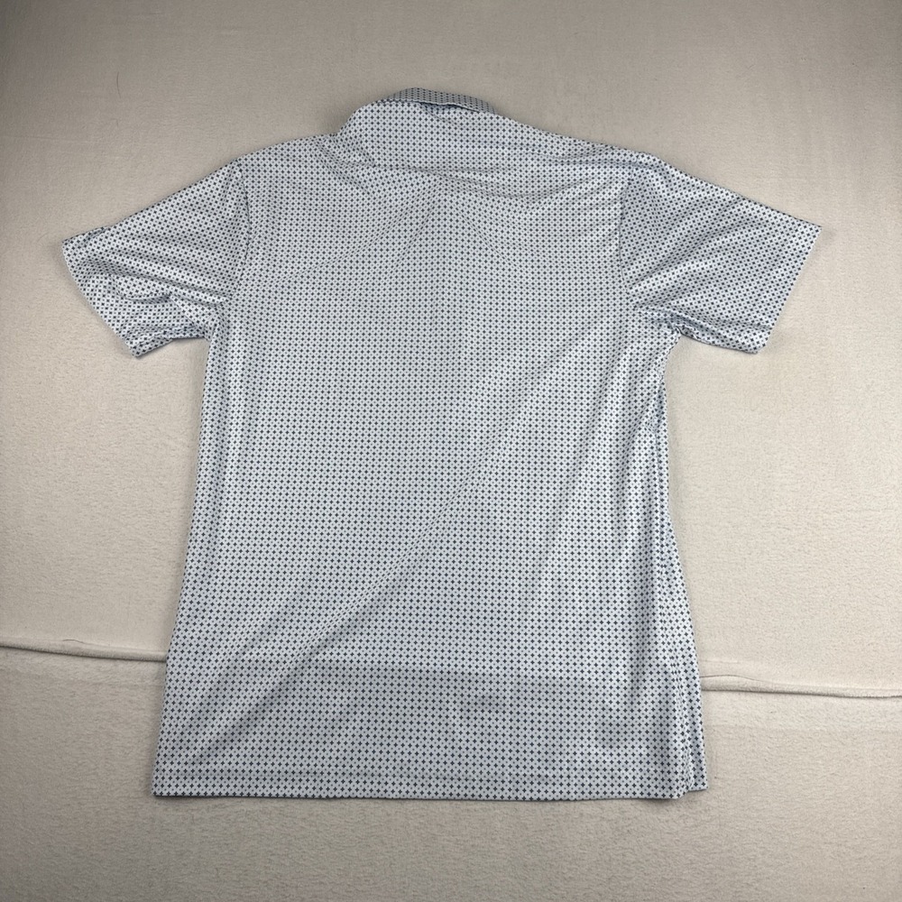 New! Collars & Co Mens Featherweight Geo White Print Small Golf Performance - Picture 8 of 8